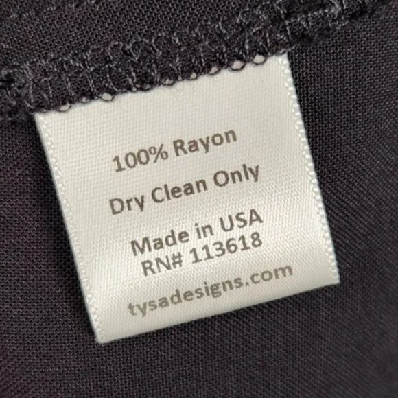 TYSA Garbot Mini Wrap Dress Black Flutter Sleeves Size S New With Tags - Picture 10 of 11